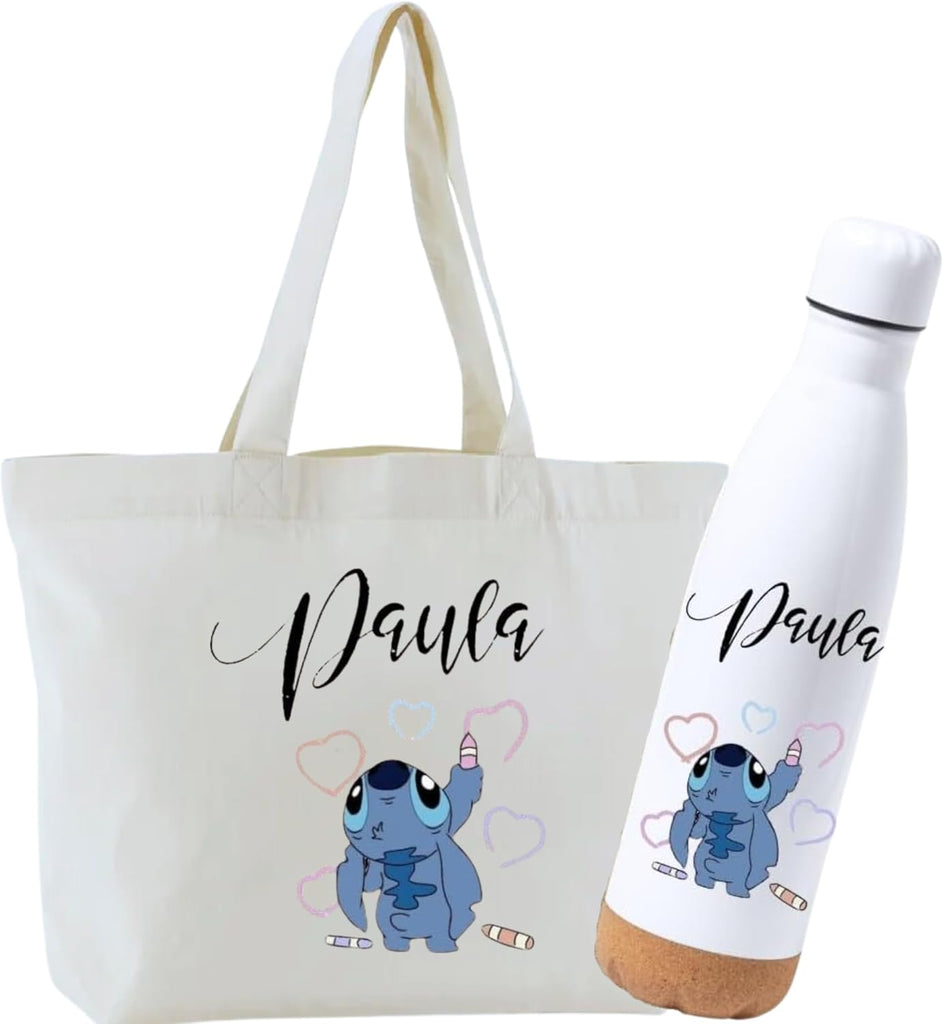 Bolso + botella personalizada - Personaje