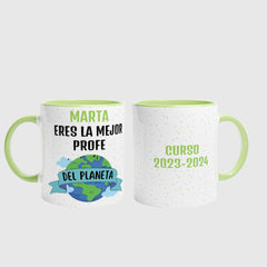 Taza para profes - El/La mejor profe Personalizada