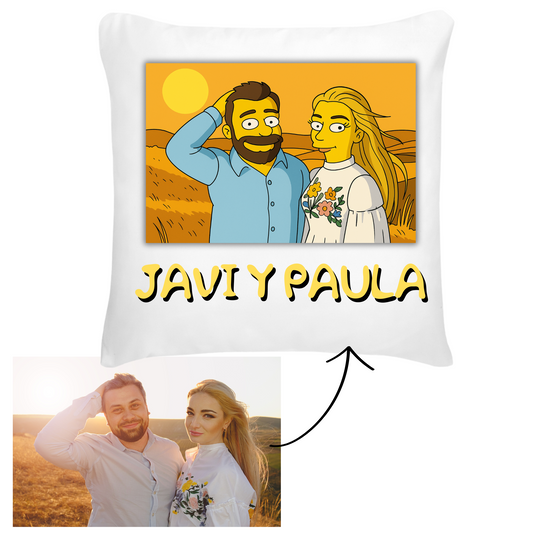Cojín estilo Simpson Personalizada - Foto