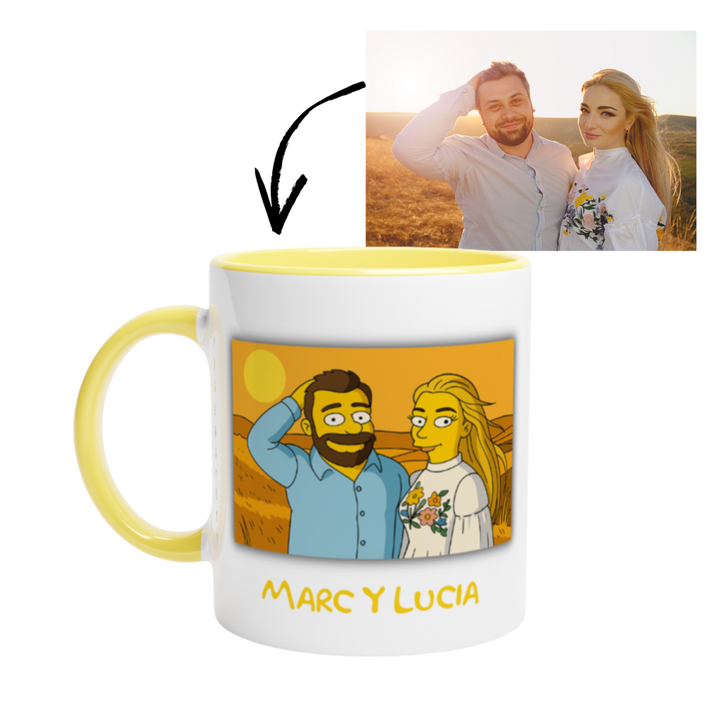 Taza estilo Simpson Personalizada - Foto