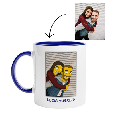 Taza estilo Simpson Personalizada - Foto
