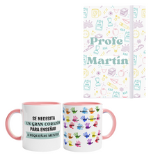 Pack para profesores taza y libreta - Personalizado