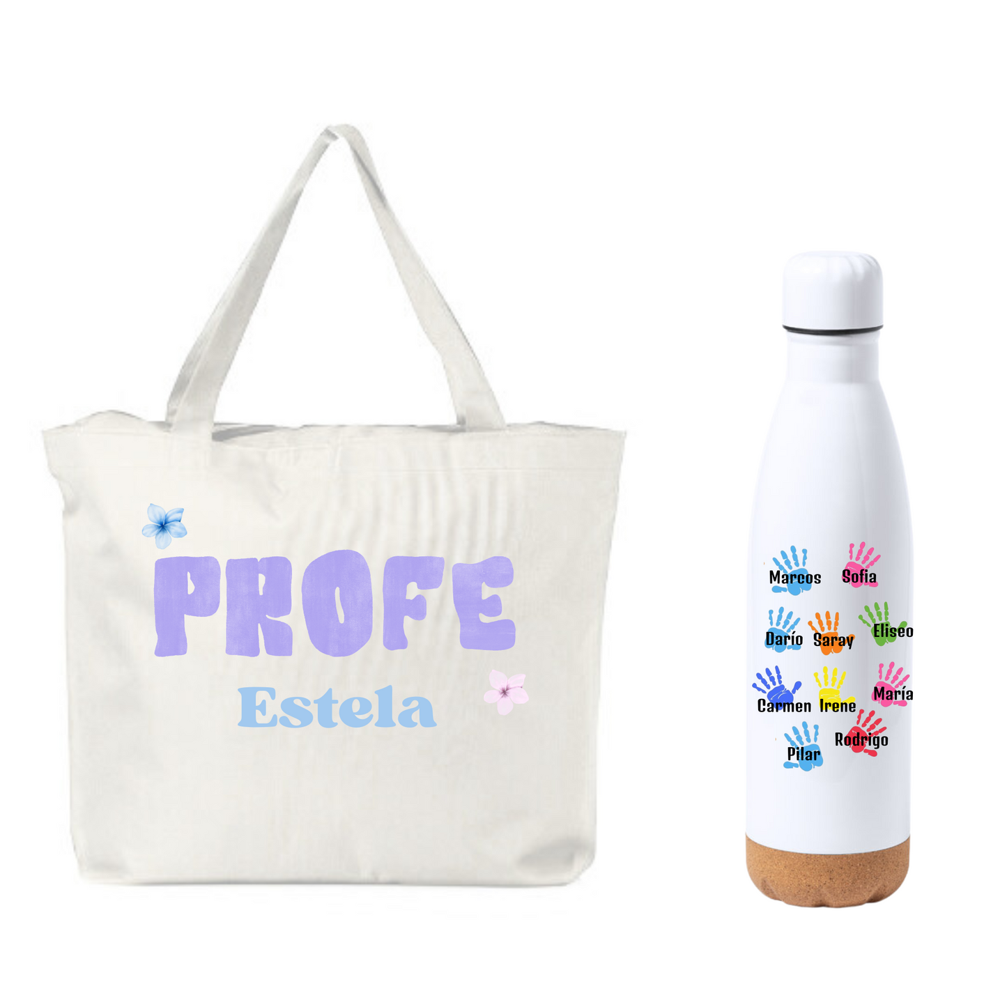 Bolso + Botella para profes - Personalizado