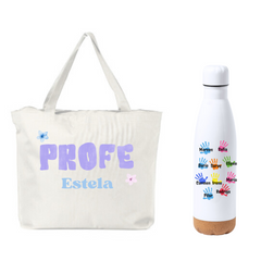 Bolso + Botella para profes - Personalizado